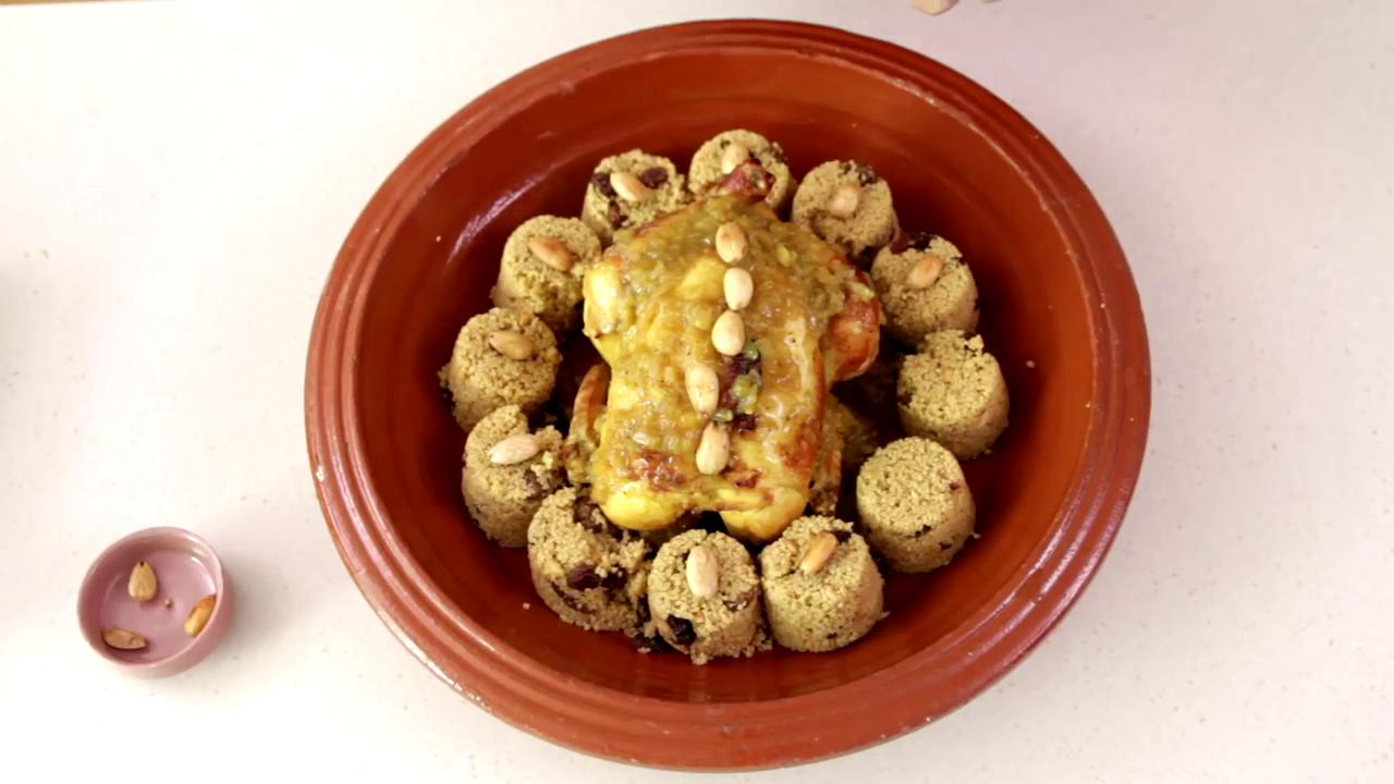 دجاج محشو stuffed chicken